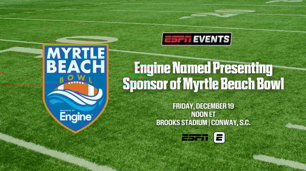 Engine named presenting sponsor of ESPN Events’ Myrtle Beach Bowl